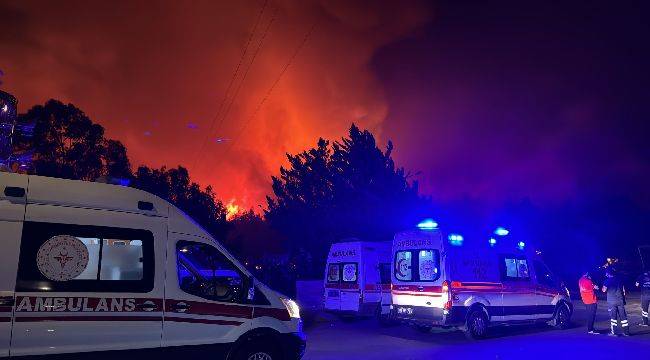 Başkan Tugay, Selçuk'ta yangın bölgesinde incelemelerde bulundu