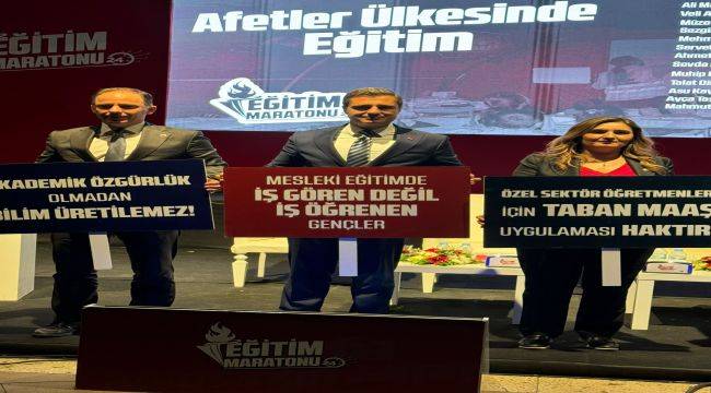 ''Eğitimi, Afetler Değil, Afet Sürecini Yönetemeyen AKP Durduruyor''